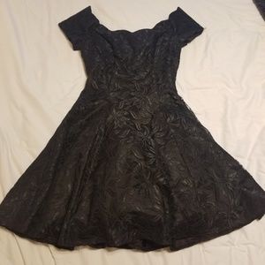 Vintage Roberta Black Lace Dress